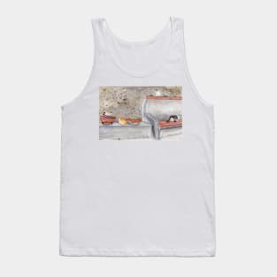 Cats in the Parco Watercolor Painting Tank Top